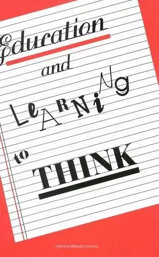 Education and Learning to Think cover