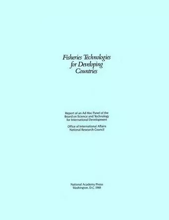 Fisheries Technologies for Developing Countries cover