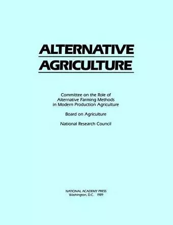 Alternative Agriculture cover