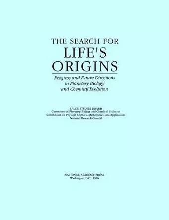 The Search for Life's Origins cover