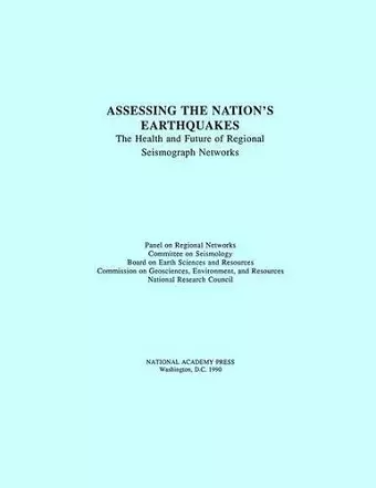 Assessing the Nation's Earthquakes cover