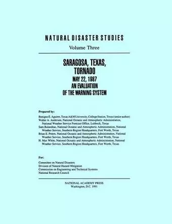 Saragosa, Texas, Tornado May 22, 1987 cover