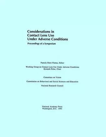 Considerations in Contact Lens Use Under Adverse Conditions cover