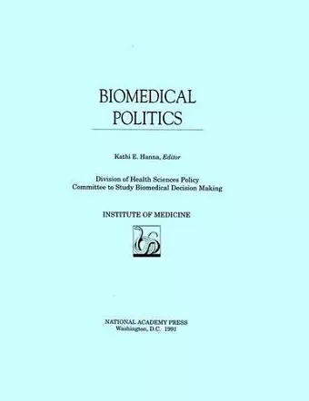 Biomedical Politics cover