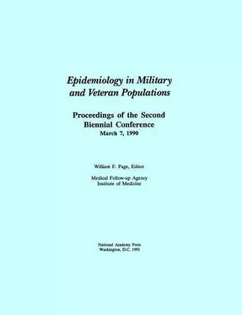 Epidemiology in Military and Veteran Populations cover