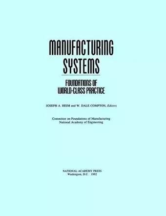 Manufacturing Systems cover