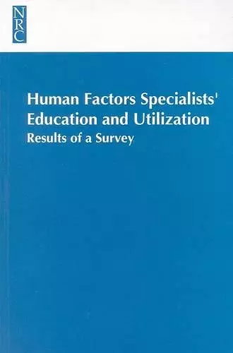 Human Factors Specialists'Education and Utilization cover