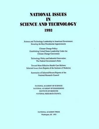 National Issues in Science and Technology 1993 cover