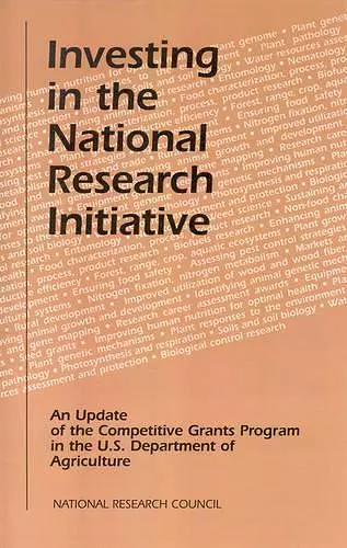 Investing in the National Research Initiative cover