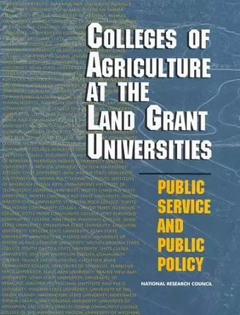 Colleges of Agriculture at the Land Grant Universities cover