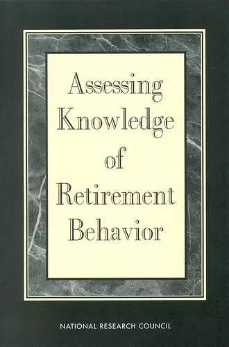 Assessing Knowledge of Retirement Behavior cover