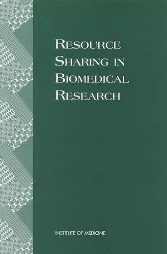 Resource Sharing in Biomedical Research cover