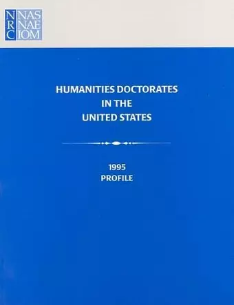 Humanities Doctorates in the United States cover