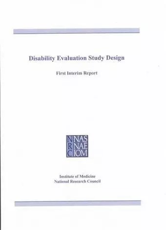 Disability Evaluation Study Design cover