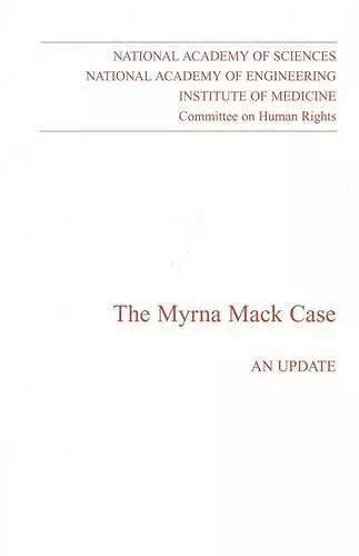 The Myrna Mack Case cover