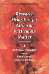Research Priorities for Airborne Particulate Matter cover