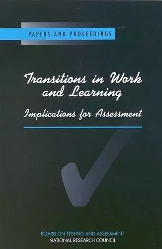 Transitions in Work and Learning cover
