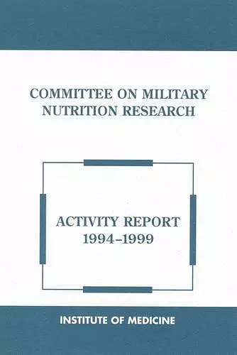 Committee on Military Nutrition Research cover