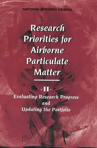 Research Priorities for Airborne Particulate Matter cover