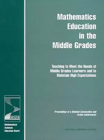 Mathematics Education in the Middle Grades cover