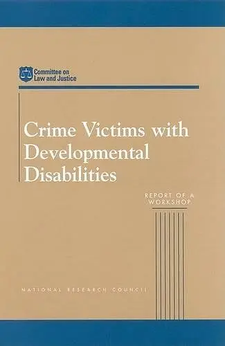 Crime Victims with Developmental Disabilities cover