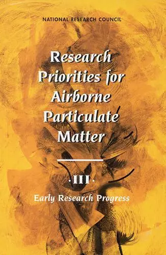 Research Priorities for Airborne Particulate Matter cover
