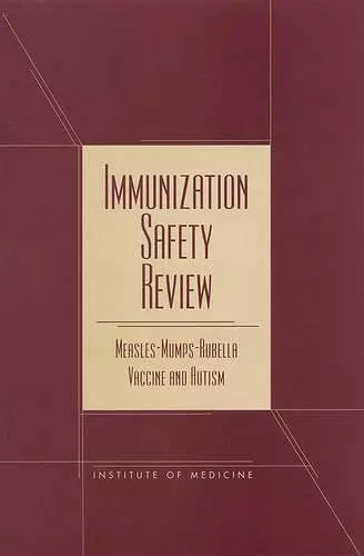 Immunization Safety Review cover