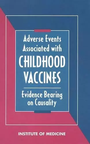 Adverse Events Associated with Childhood Vaccines cover