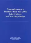 Observations on the President's Fiscal Year 2002 Federal Science and Technology Budget cover