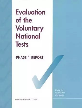 Evaluation of the Voluntary National Tests cover