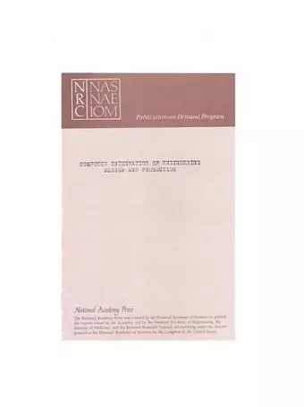 Computer Integration Engineering Design and Production cover