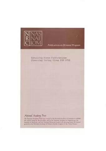 Enhancing Human Performance cover