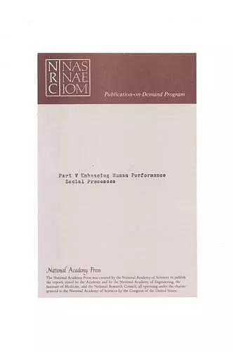 Enhancing Human Performance cover