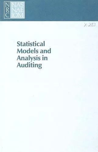 Statistical Models and Analysis in Auditing cover