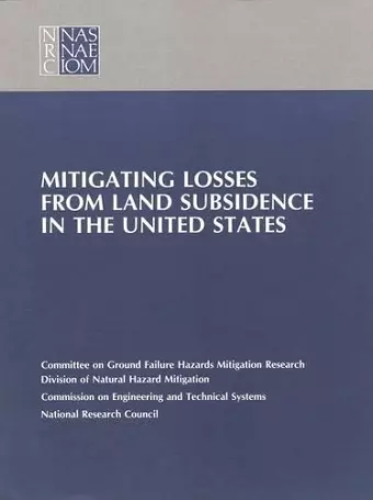 Mitigating Losses from Land Subsidence in the United States cover