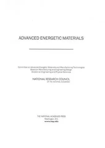 Advanced Energetic Materials cover