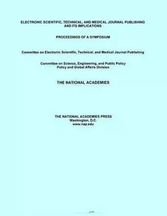 Electronic Scientific, Technical, and Medical Journal Publishing and Its Implications cover