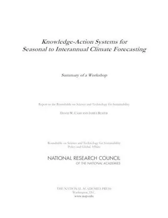 Knowledge-Action Systems for Seasonal to Interannual Climate Forecasting cover
