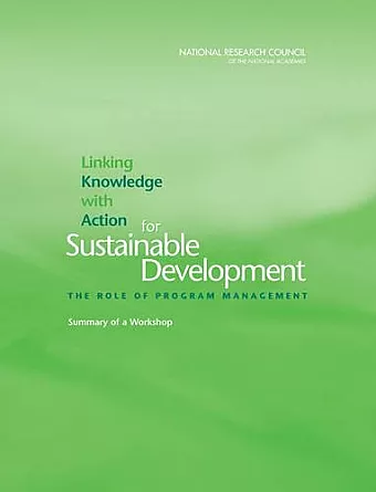 Linking Knowledge with Action for Sustainable Development cover