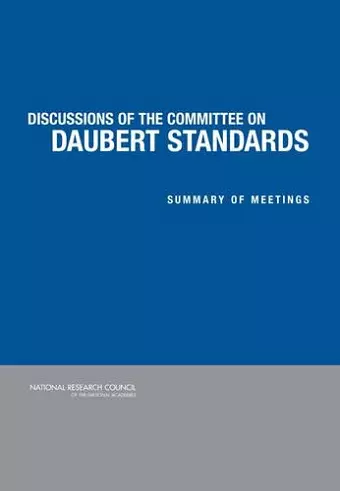 Discussion of the Committee on Daubert Standards cover