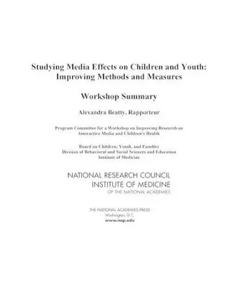 Studying Media Effects on Children and Youth cover