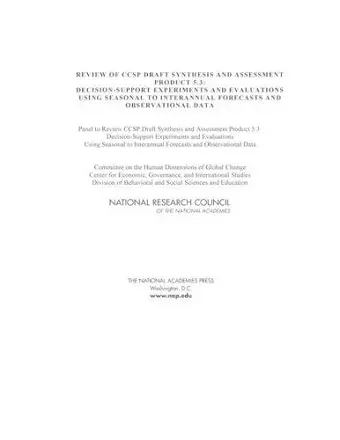 Review of CCSP Draft Synthesis and Assessment Product 5.3 cover
