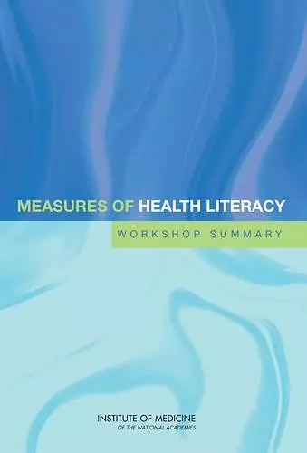 Measures of Health Literacy cover