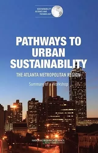 Pathways to Urban Sustainability cover