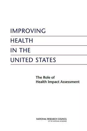 Improving Health in the United States cover