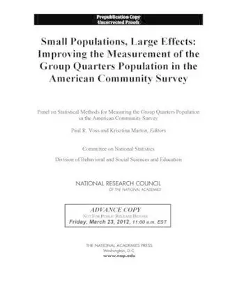 Small Populations, Large Effects cover