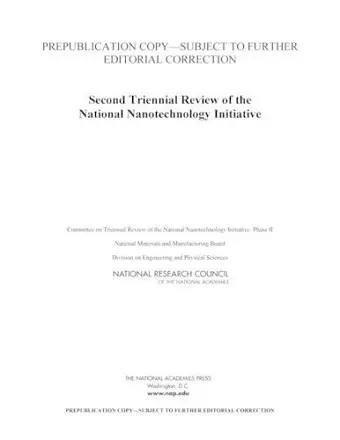 Triennial Review of the National Nanotechnology Initiative cover