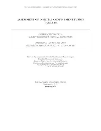 Assessment of Inertial Confinement Fusion Targets cover