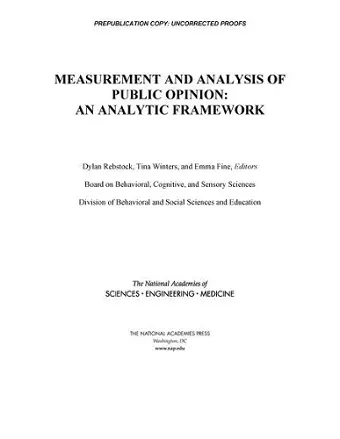 Measurement and Analysis of Public Opinion cover