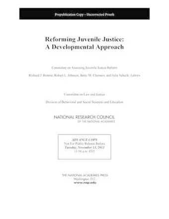 Reforming Juvenile Justice cover